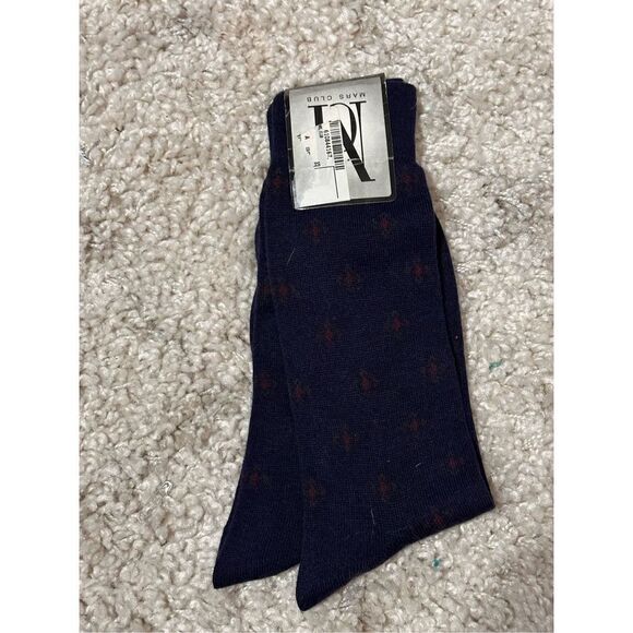 NEW WITH TAGS MARS CLUB MEN SOCKS BLUE - Picture 1 of 6